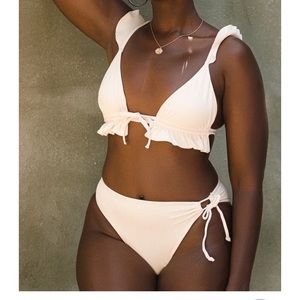 Toluca swim rhea midi side tie bottom, never worn!